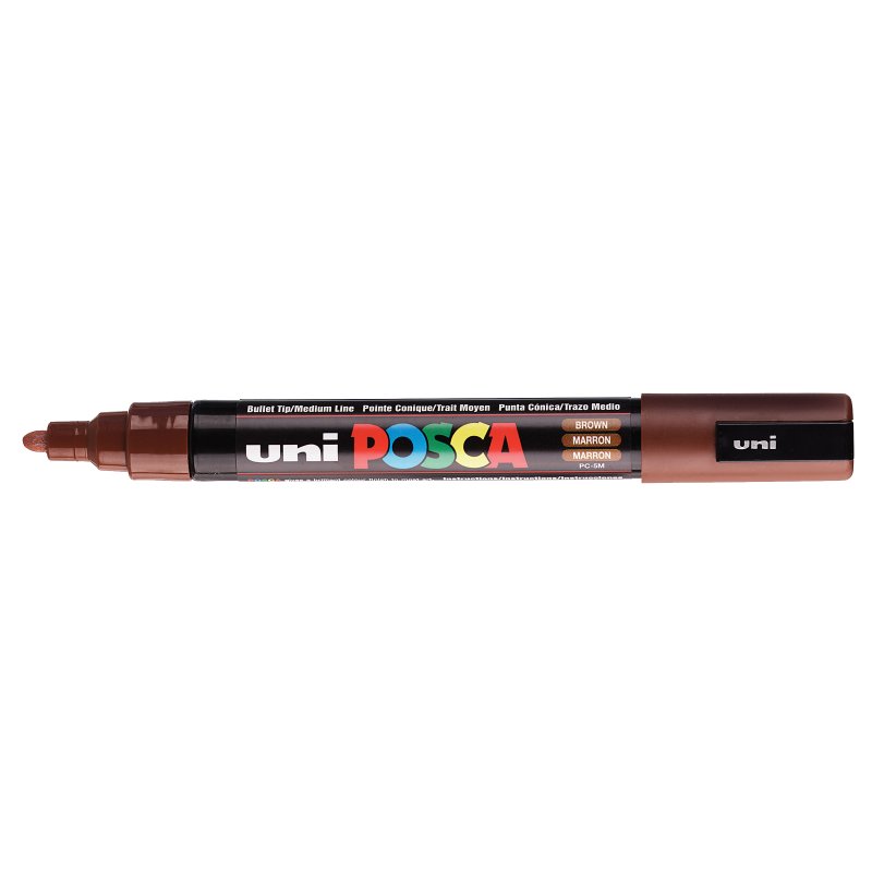 POSCA marqueur pigmenté PC-5M M, marron, pointe ronde, 1,8-2,5 mm